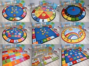 Extra Large Rugs For Play Primary Schools Kids Sassoon Font Class Room Carpet NI - Picture 1 of 20
