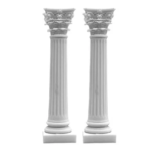 Set 2 Greek Corinthian Order Column Pillar Pedestal Statue Sculpture Decor 31 cm - Picture 1 of 3