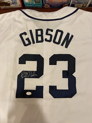 Kirk Gibson Signed Autographed Detroit Tigers Custom Baseball Jersey JSA - Image 1 of 4