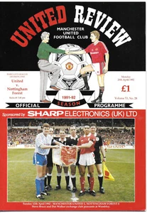 MANCHESTER UNITED V NOTTINGHAM FOREST 20 APRIL 1992 TOKEN 27 INTACT VGC - Picture 1 of 1