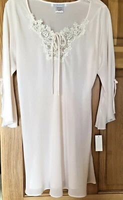 Nuevo con etiquetas Maidenform 2 piezas lencería vintage camisón y tanga con cuentas en rubor talla mediana Foto 1 de 4