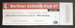 TICKET Regionalliga Nordost 2023/24 Berliner Athletik Klub 07 - FSV Zwickau - Picture 1 of 2