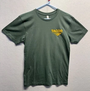 Tacor Precision Aircraft Welding Graphic T-Shirt Small Green 100% Cotton Unisex - Picture 1 of 6