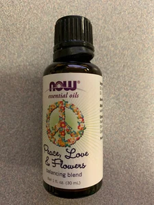 NOW Foods Peace, Love & Flowers Oil Blend 1 oz, (New but with minor cap issue) - Picture 1 of 1