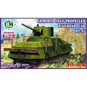 UMT 602 Plastic model kit Scale 1:72 Armored self-propelled railroad car D-37 - Picture 1 of 6