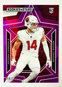 2023 Rookies & Stars Michael Wilson Fuchsia PURPLE Parallel RC #/199 Cardinals! - Picture 1 of 3