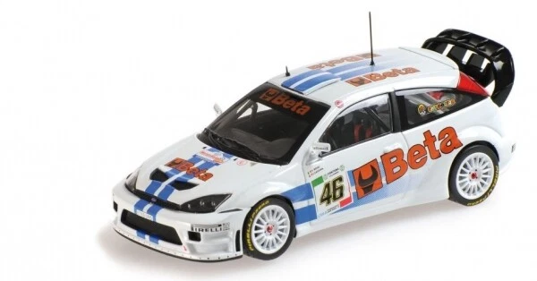 1 43 Minichamps Ford Focus RS WRC #46 RAC Rally Rossi/cassina 2007