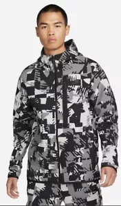 Chaqueta con capucha Nike Tech lana con cremallera completa Digi camuflaje nieve negra DM6456 M, L, XL, X - Imagen 1 de 10