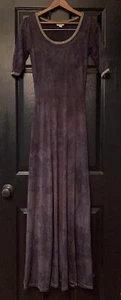 FABULOUS NEW XS LuLaRoe TIE DYE Black ANA Maxi Dress Unicorn NWOT FREE SHIPPING! - Picture 1 of 5