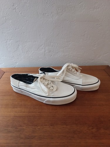 Vans donna taglia 7 uomo taglia 5 5 507452 bianco nero beige semi tacco basso