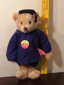 Steiff Teddy Bear Farmer Blk Forest Jointed Blonde Mohair 11" 0284/28 1987 New - Bild 1 von 5