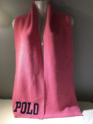 Polo Ralph Lauren Niña Junior Mujer Bufanda Rosa Polo Logo 8-20 Foto 1 de 3