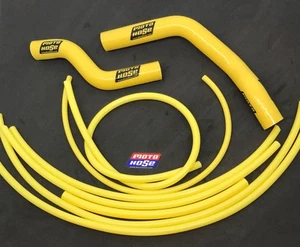 YAMAHA YZ65 2018-2024 MOTO HOSE SILICONE RADIATOR HOSE KIT YELLOW 24-24Y - Picture 1 of 5