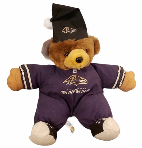Vintage Baltimore Ravens Good Stuff Stuffed Plush Teddy Bear 2000 Cover