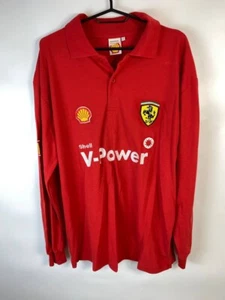 Vintage Ferrari F1 Official Shell V-Power Long Sleeve Racing - Picture 1 of 4