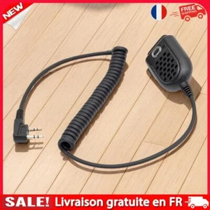 fr Walkie Talkie PTT LED Shoulder Speaker Mic Microphone for BAOFENG BF-888s UV- - Afbeelding 1 van 12