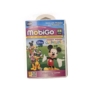 VTech MobiGo Disney Mickey Mouse Clubhouse Touch Learning System Game Age 4-6 - Picture 1 of 3