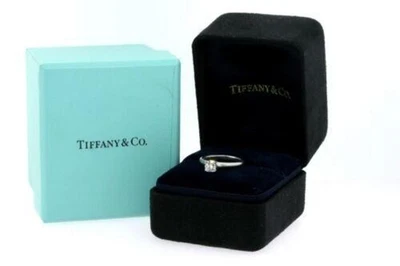 Tiffany & Co. Anillo de compromiso .54ct I VVS2 Lucida platino talla 5.5 1999 caja certificada Foto 1 de 4