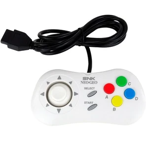 Neo Geo SNK AES CD White Controller Gamepad with DB15 Supergun Connector NEW - Picture 1 of 3