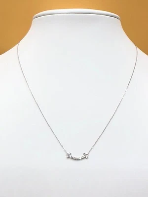 Collar colgante de diamantes de platino PT850 y PT950 0,05 quilates elegante joyería regalo Foto 1 de 4