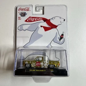 2023 M2 Machines “Coca-Cola” 1976 GMC Sierra Grande 15 Yellow SK08 - Picture 1 of 2