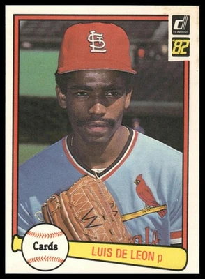 1982 Donruss #588 Luis DeLeon RC St. Louis Cardinals - Image 1 of 2