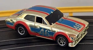 Vintage AFX G-Plus Gold Chrome Ford Escort #46 HO Slot Car Very Nice Condition - Picture 1 of 10