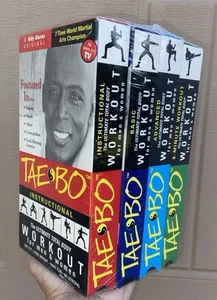 Billy Blanks Tae-Bo Ultimate Total Body Workout 4 Pack VHS Brand New/Sealed - Picture 1 of 5