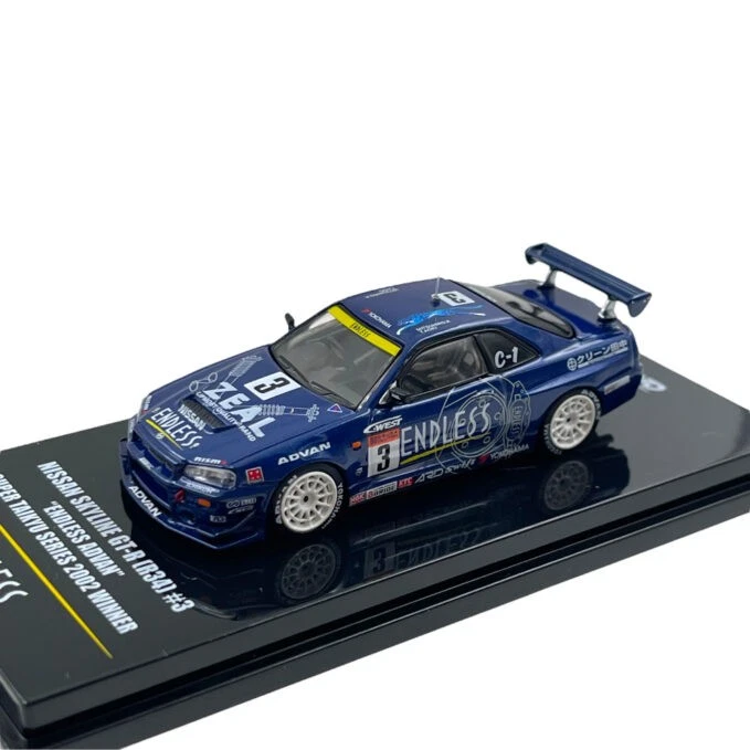 Modellino Auto Inno64 1/64 Nissan Skyline GT-R R34 #3 Endless Advan Super Tai... - Immagine 1 di 4