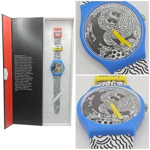 Swatch Eclectic Mickey SUOZ336 NOS – Keith Haring Disney Limited Watch 2021 - Picture 1 of 16