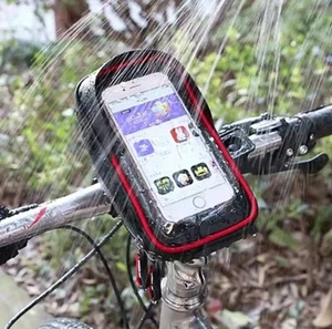 Wheelup Fahrradtasche Wasserdicht Touchscreen Handyhalter | Fahrrad Lenkertasche - Bild 1 von 8