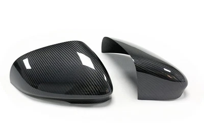 1 par de cubiertas de espejo retrovisor de fibra de carbono para Jaguar XF XK XJ I-PACE repuesto Foto 1 de 4