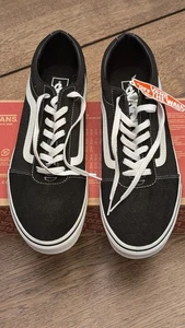 Vans Ward Wildleder Canvas Schuhe Sneaker schwarz weiß VN0A36EMC4R Herren Größe 13 - Bild 1 von 12