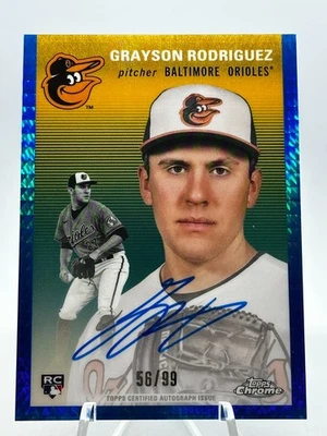 2023 Topps Chrome Platinum Anniversary - Autographs Grayson Rodriguez #CPA-GR... - Image 1 of 2