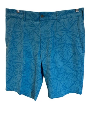 Pantalones Cortos de Golf WALTER HAGEN Para Hombres 35x10 Perfecto 11 Azul Malibú Chino Exterior Usados en Excelente Condición Foto 1 de 4