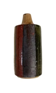 Jarrón japonés Otagiri Bud/botella Saki cerámica esmaltada MCM multicolor 6" sin usar, en caja - Imagen 1 de 11