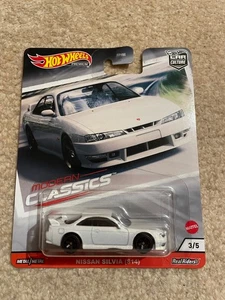 Hot Wheels Nissan Silvia S14 White Premium Car Culture Modern Classics New - Picture 1 of 2