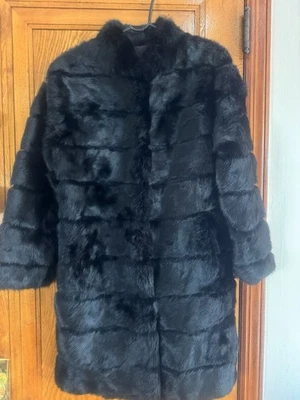 Abrigo Mujer Piel Real Invierno Moda Talla Pequeña Foto 1 de 4