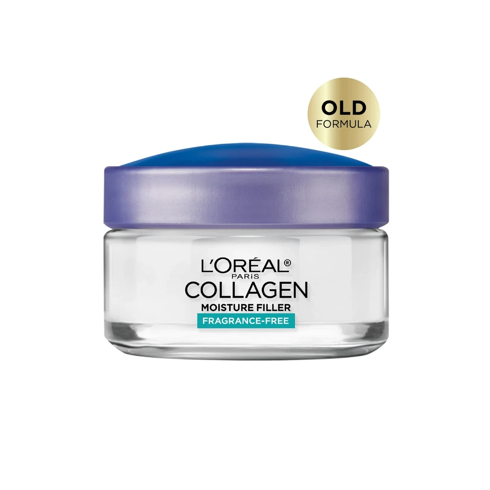 L'Oreal Paris - Relleno hidratante de colágeno, crema hidratante facial diaria, 1,7 oz Foto 1 de 1