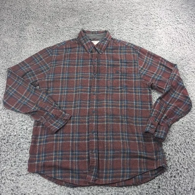 Weatherproof Vintage Shirt Men Large Red Blue Flannel Lumberjack Outdoor Casual - Image 1 of 4