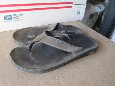 Hombre CHACO Sandalias Chanclas Cuero Tanga, M 9 - (P 162) Foto 1 de 4