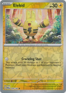 Pokemon SV04: Paradox Rift: Elekid - 059/182 - Reverse Holofoil - Picture 1 of 1