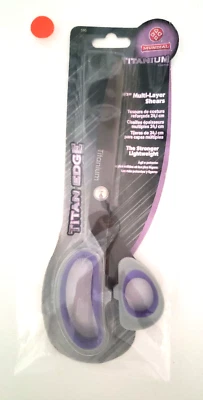 Mundial 590 Titan-Edge Titanium Coated 9-1/2" Scissor Shears 590 PURPLE TIJERA - Image 1 of 4