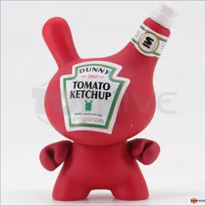 Kidrobot Dunny 2010 series Tomato Ketchup by Sket One 3-inch vinyl scuffed loose - Picture 1 of 2