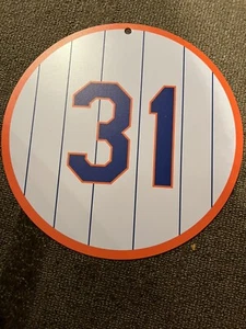 NY METS MIKE PIAZZA RETIRED NUMBER SIGN #31 HALL OF FAME HOF MLB BASEBALL - Picture 1 of 2