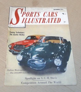 Revista Sports Car Illustrated, septiembre de 1955, Lancia de $10K, Gran Premio de Bélgica - Imagen 1 de 3