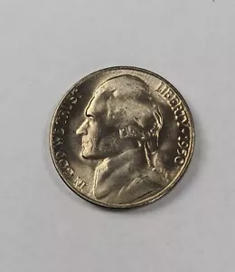 X Rare 1950 Denver D Mint 5 Cent key date Jefferson Nickel Coin w/steps & Luster - Picture 1 of 3