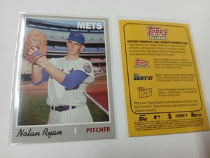 2017 Topps Nolan Ryan greatest memories then / Now Card ( New York Mets ) - Picture 1 of 1
