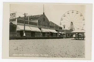 RPPC Vergnügungspark Midland Staten Island Riesenrad Richmond County - Bild 1 von 2