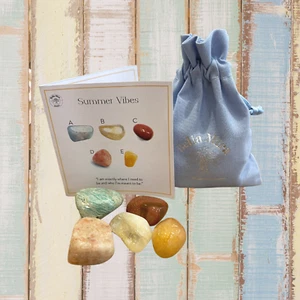 Summer Vibes Crystals Pack Joy Happiness Love Warmth Birthday Friendship Gift - Picture 1 of 4